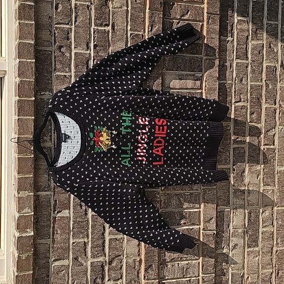 Torrid Black Jingle Ladies Pullover Christmas Sweater Size 3 - Picture 4 of 10